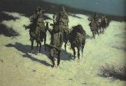 Frederic Remington Trail of the Shod Horse (mk43) china oil painting reproduction